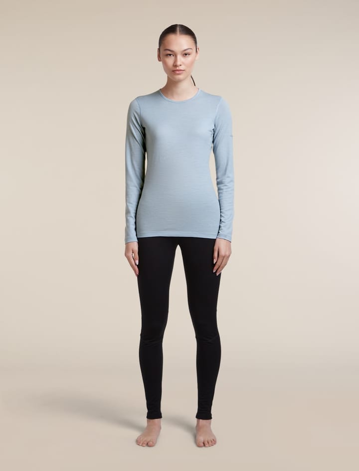 Icebreaker Women's 200 Oasis Long Sleeve Crewe Zinc Blue Icebreaker
