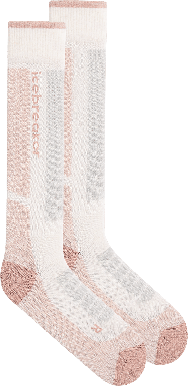 Icebreaker Women's Merino Ski+ Medium Snow/Pink Quartz/Ether Icebreaker