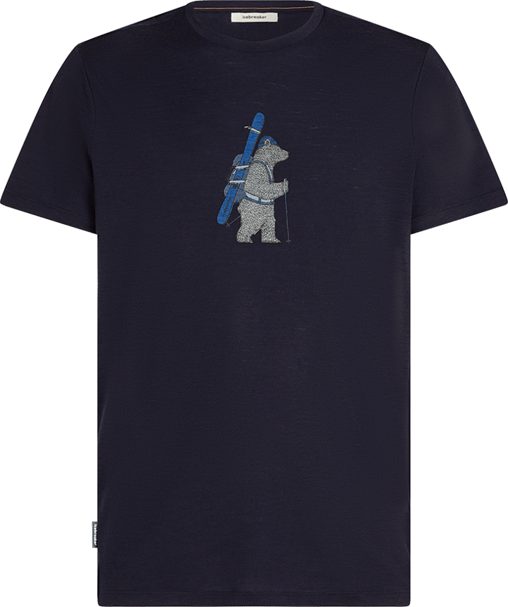 Icebreaker Men's Merino 150 Tech Lite Ss Tee Bear Tour Midnight Navy Icebreaker