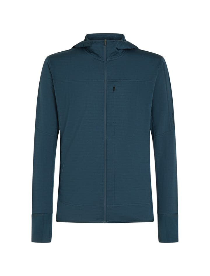 Icebreaker Men Merinoblend  300 Realfleece™ Descend Ls Zip Hoodie Abyss Icebreaker