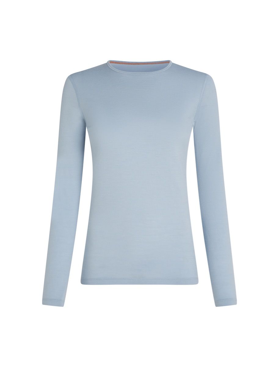 Icebreaker Women's 200 Oasis Long Sleeve Crewe Zinc Blue