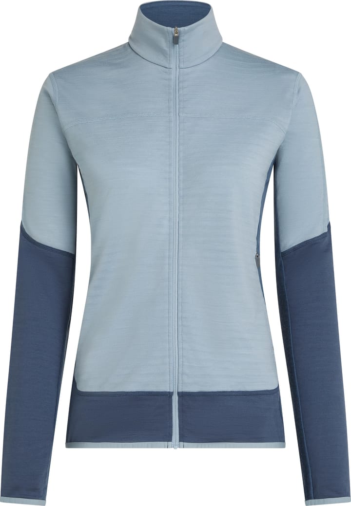 Icebreaker Wom Mer  300 Realfleece Desc Ls Zip Dawn/zincblue/cb Icebreaker
