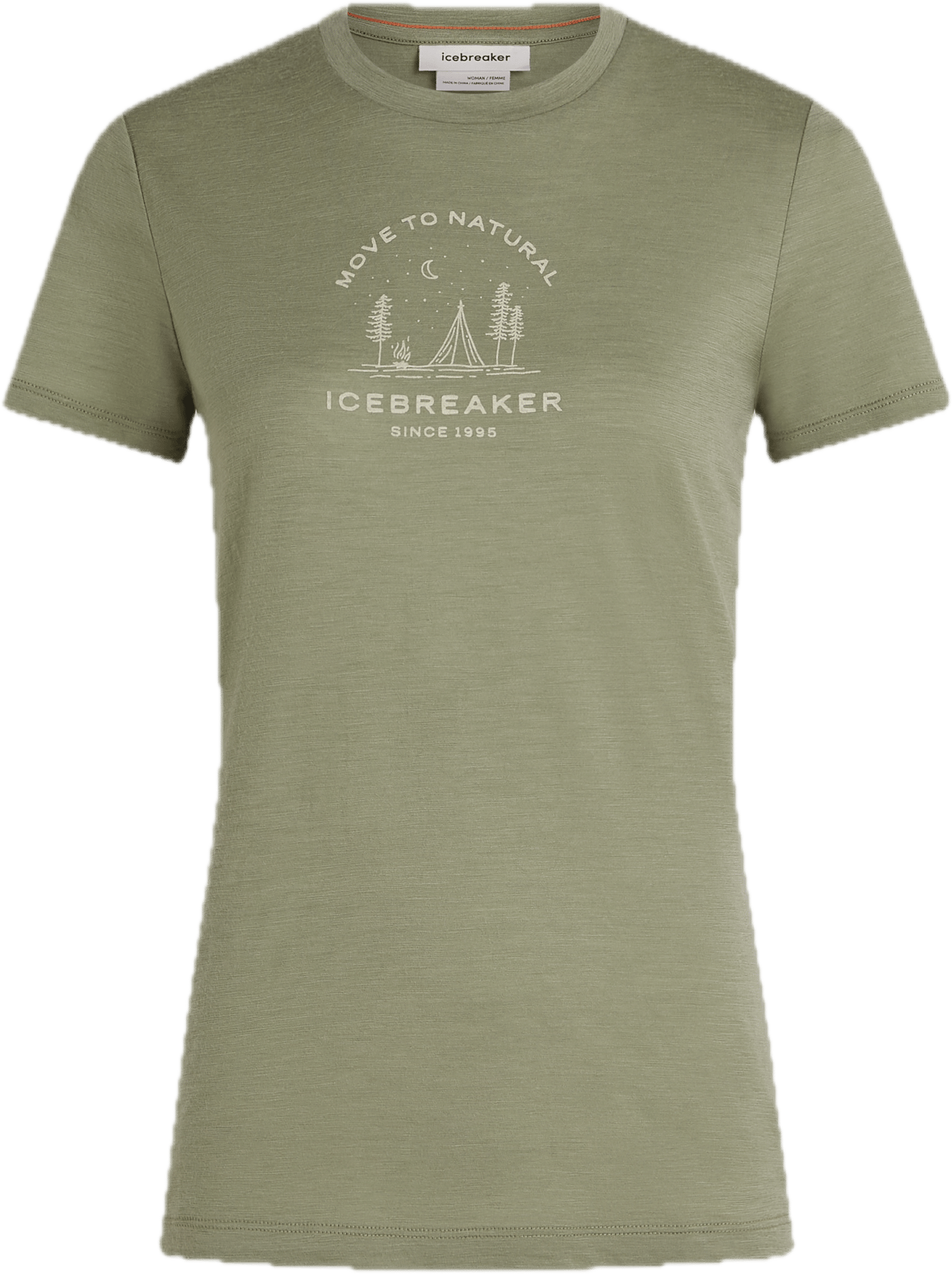 Icebreaker Women Merino 150 Tech Lite S/S Tee Peaceful Pass Lichen