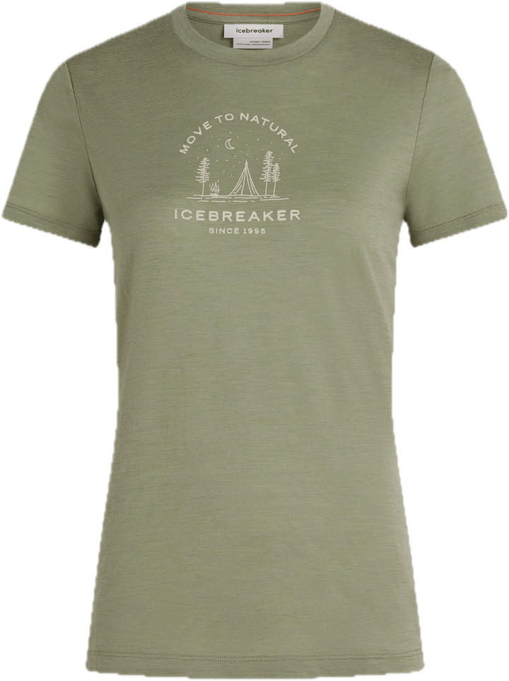 Icebreaker Women Merino 150 Tech Lite S/S Tee Peaceful Pass Lichen Icebreaker
