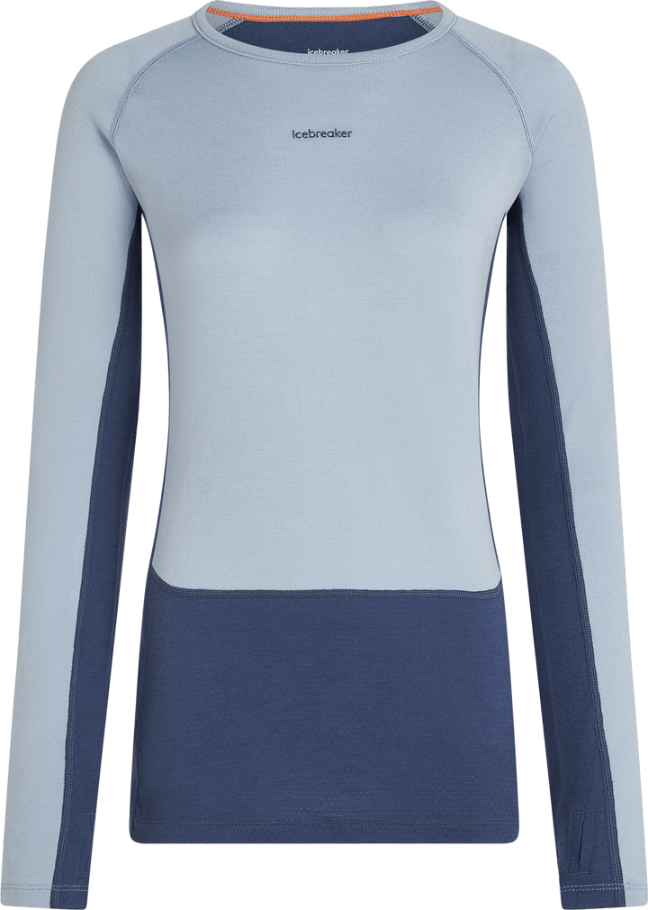 Icebreaker Women's Merino 260 ZoneKnit Long Sleeve Crewe Dawn/Zinc Blue/Cb Icebreaker