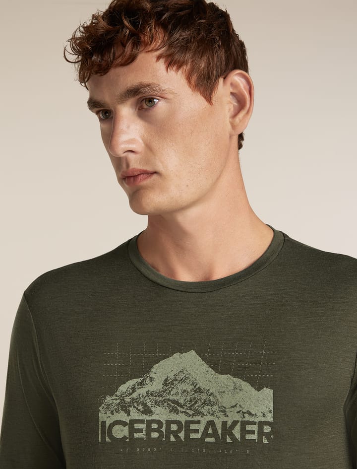 Icebreaker Men's 150 Tech Lite  Tee Aoraki Explorer Dk Loden Icebreaker