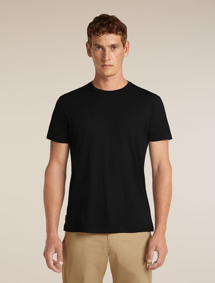 Icebreaker Men's Merino 150 Tech Lite Tee Ib Stitchline Black Icebreaker