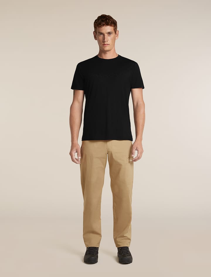 Icebreaker Men's Merino 150 Tech Lite Tee Ib Stitchline Black Icebreaker