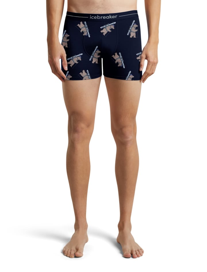 Icebreaker Men M 150 Anatomica Boxers Beartouraop Midnight Navy Icebreaker