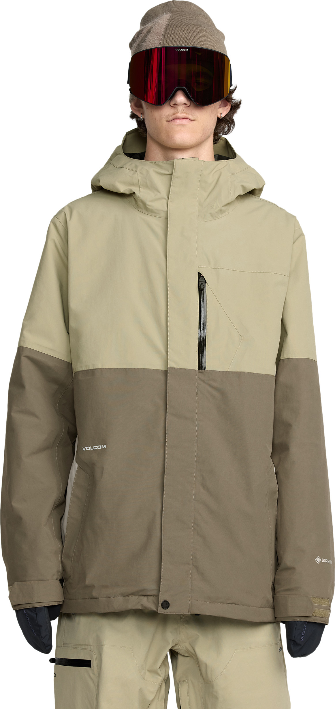 Volcom Men’s L GORE-TEX Jacket Moss Green Skijakker ufôrede L