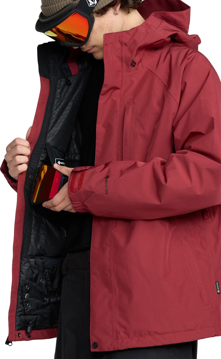 Volcom Men's Dua GORE-TEX Jacket Burnt Red Volcom Volcom Men's Dua GORE-TEX Jacket Burnt Red Volcom