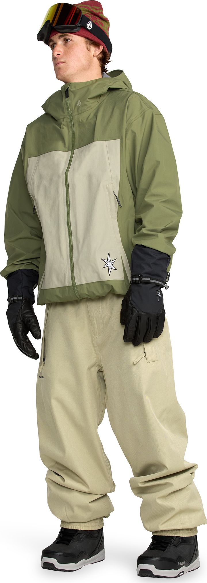 Volcom Men's Arthur 3L Jacket Dark Olive Volcom Volcom Men's Arthur 3L Jacket Dark Olive Volcom