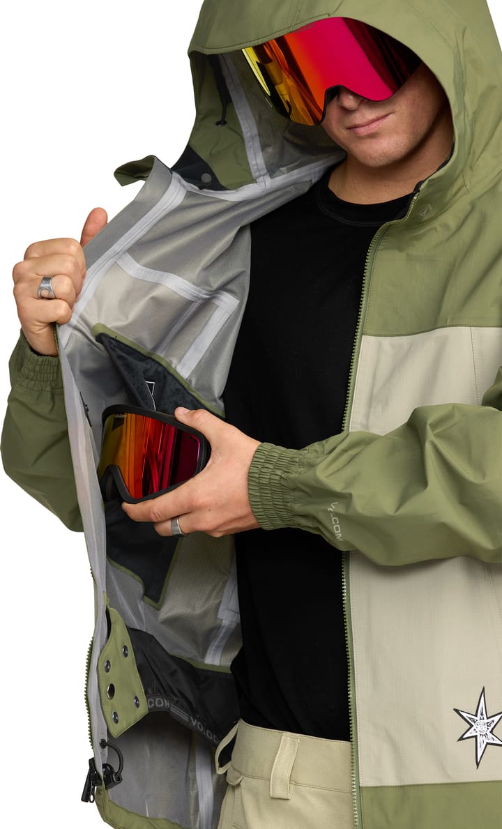 Volcom Men's Arthur 3L Jacket Dark Olive Volcom Volcom Men's Arthur 3L Jacket Dark Olive Volcom