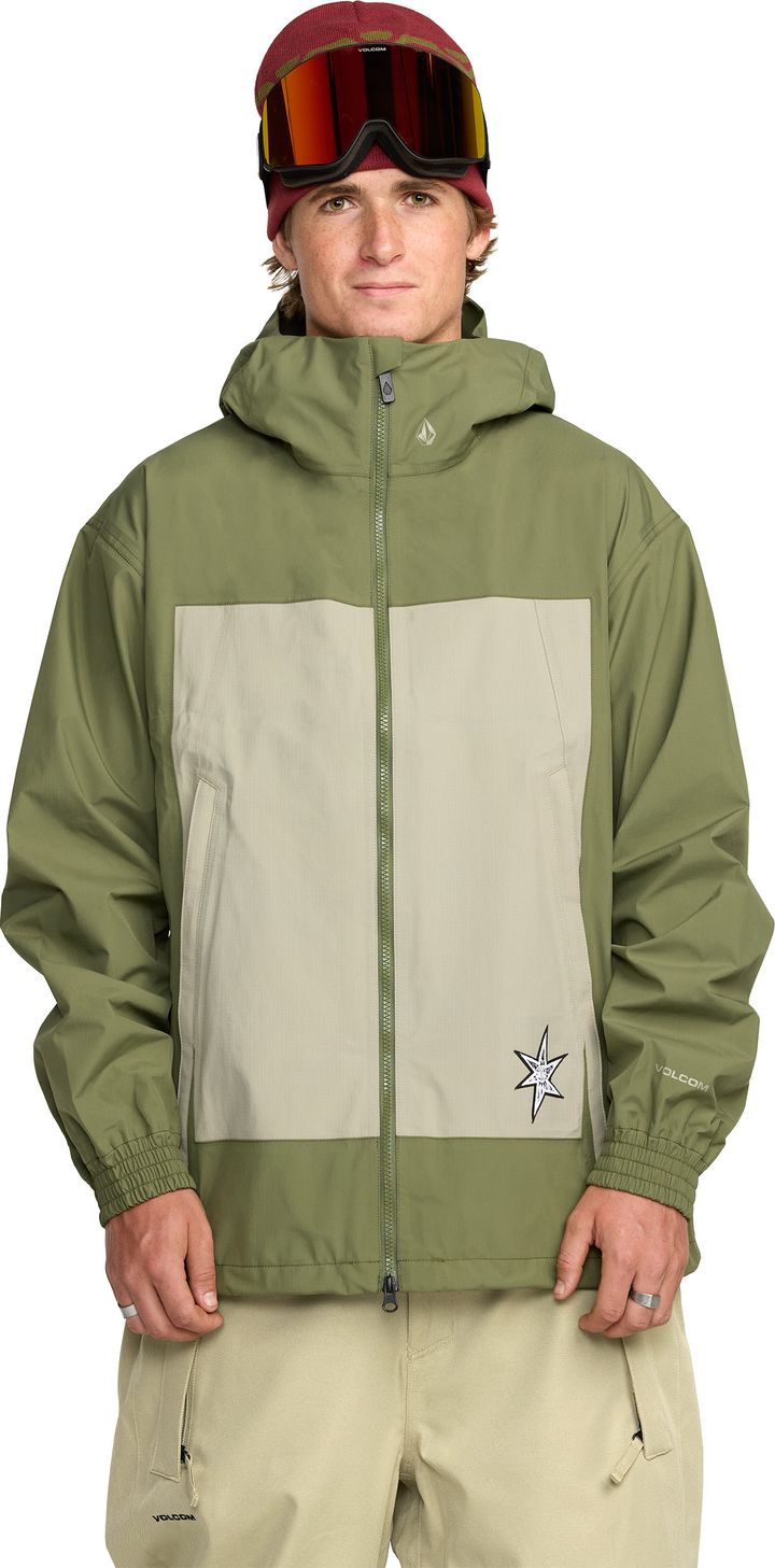 Volcom Men's Arthur 3L Jacket Dark Olive Volcom