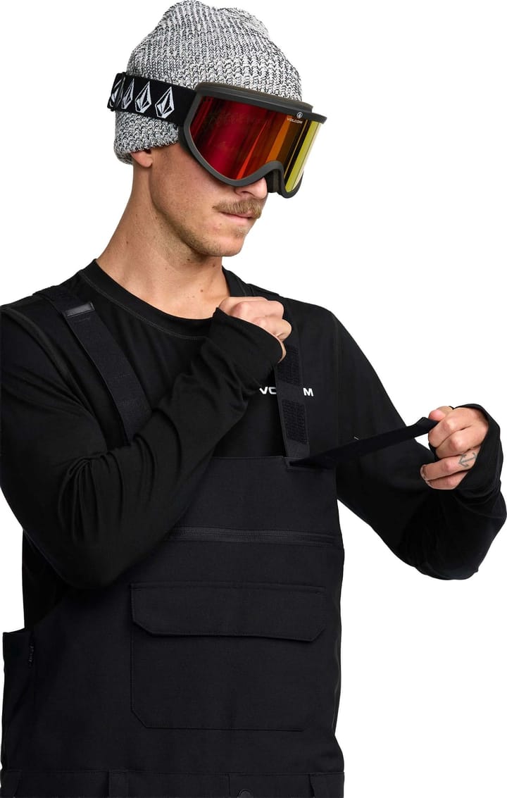 Volcom Men's Roan Bib Overall Black Volcom