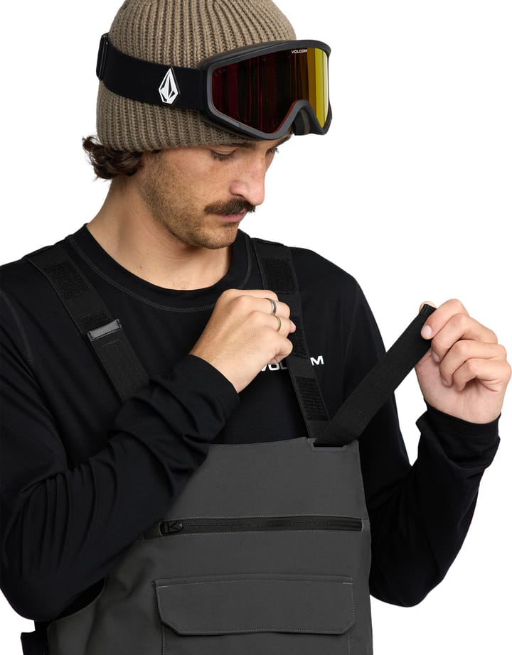 Volcom Men's Roan Bib Overall Dark Grey Volcom Volcom Men's Roan Bib Overall Dark Grey Volcom