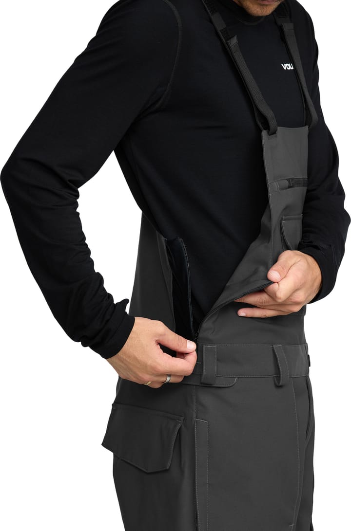 Volcom Men's Roan Bib Overall Dark Grey Volcom