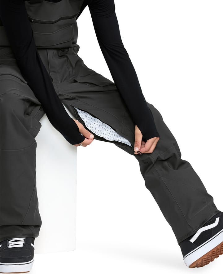 Volcom Men's Roan Bib Overall Dark Grey Volcom