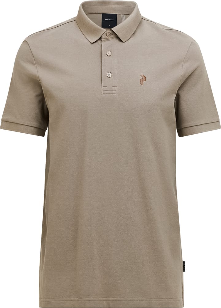 Peak Performance Men's Classic Cotton Polo Avid Beige Peak Performance