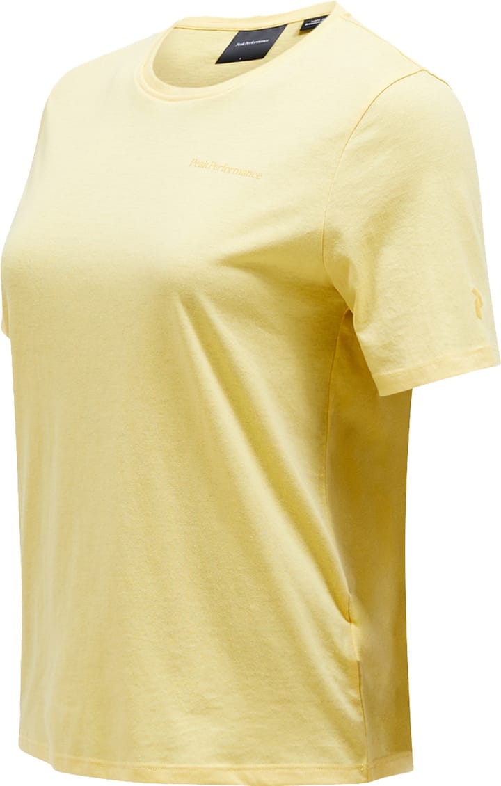 Peak Performance Women's Explore Logo Tee Mellow Yellow Peak Performance