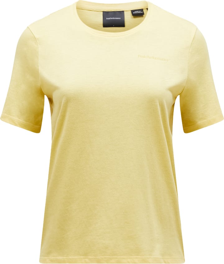 Peak Performance Women's Explore Logo Tee Mellow Yellow Peak Performance