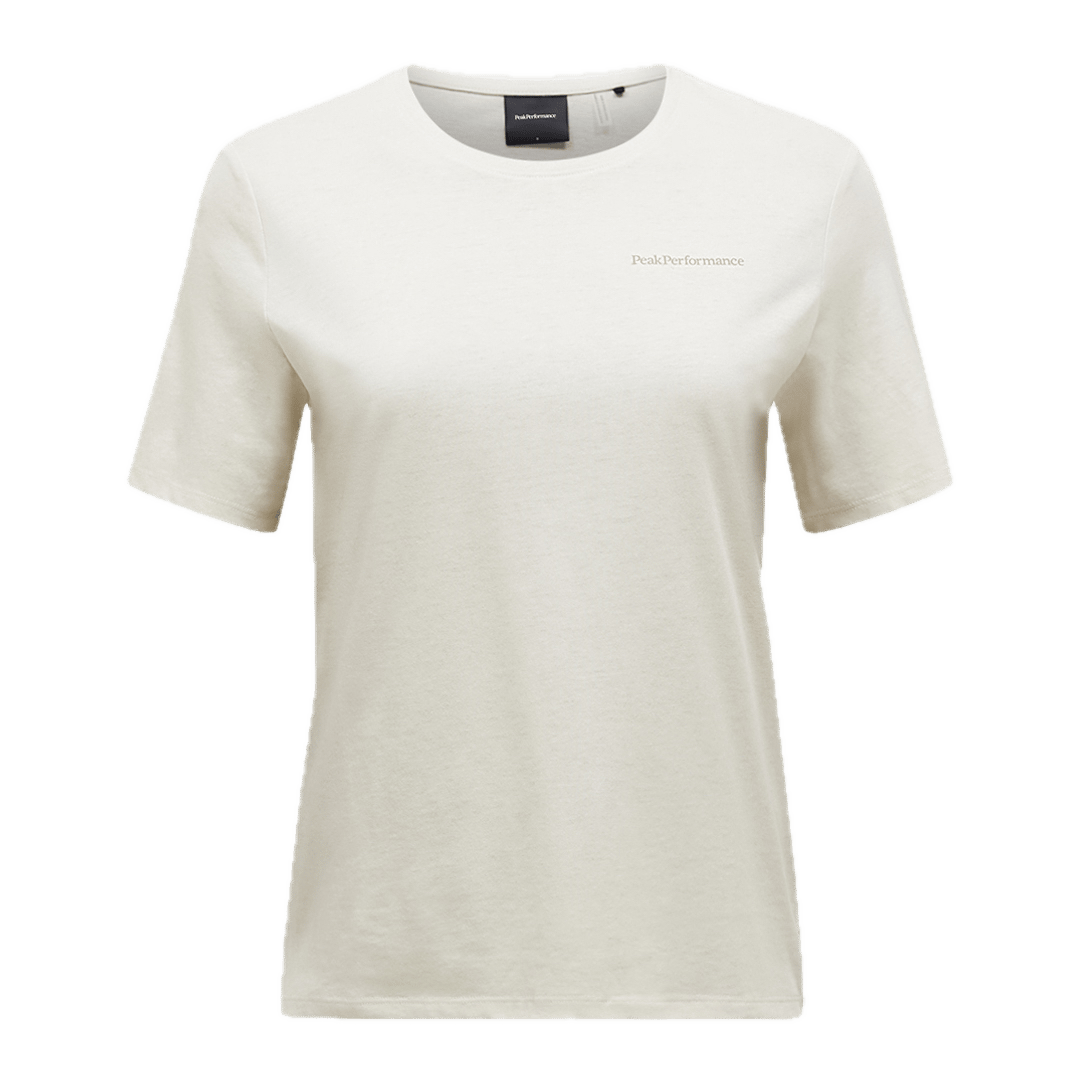 Peak Performance Women's Explore Logo Tee Sand Fog