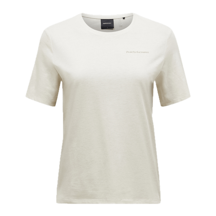 Peak Performance Women's Explore Logo Tee Sand Fog Peak Performance