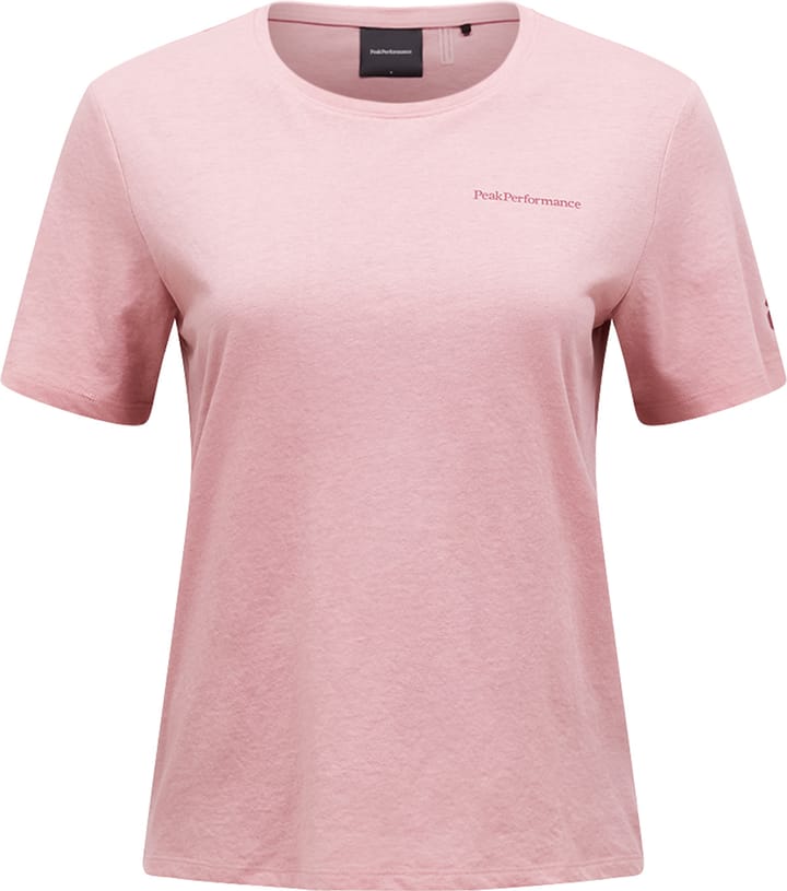 Peak Performance Women's Explore Logo Tee Warm Blush Peak Performance
