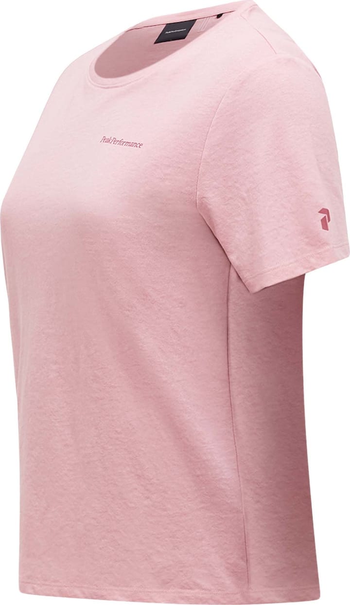 Peak Performance Women's Explore Logo Tee Warm Blush Peak Performance