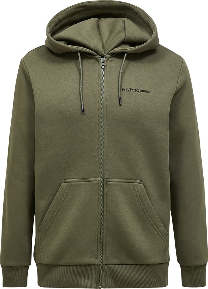 Peak Performance Men's Original Small Logo Zip Pine Needle Peak Performance