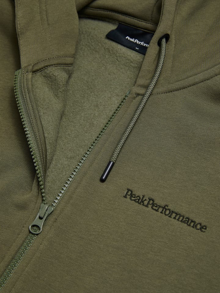 Peak Performance Men's Original Small Logo Zip Pine Needle Peak Performance