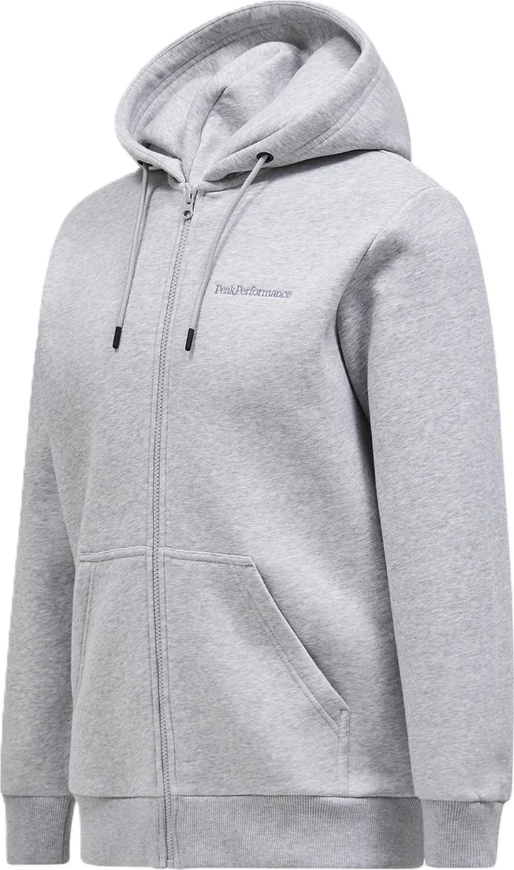 Peak Performance Men's Original Small Logo Zip Med Grey Melange Peak Performance Peak Performance Men's Original Small Logo Zip Med Grey Melange Peak Performance