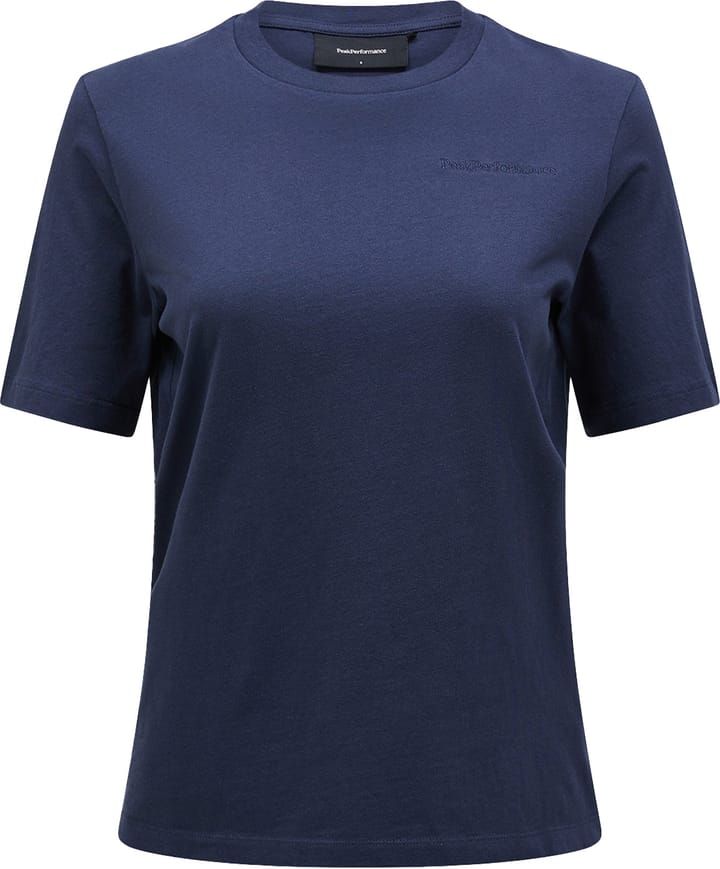 Peak Performance Women's Original Small Logo Tee Blue Shadow Peak Performance