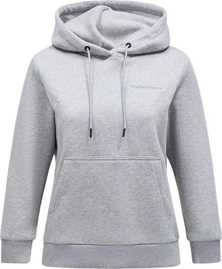 Peak Performance Women's Original Small Logo Hood Med Grey Melange Peak Performance Peak Performance Women's Original Small Logo Hood Med Grey Melange Peak Performance