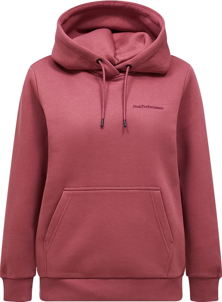 Peak Performance Women's Original Small Logo Hood Wild Rouge Peak Performance
