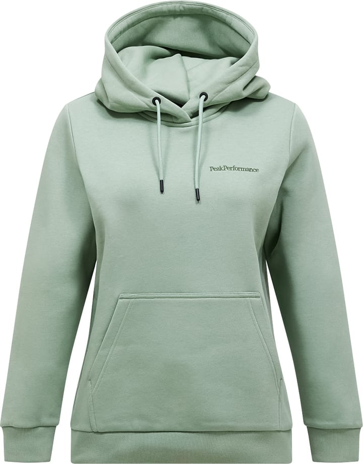 Peak Performance Women's Original Small Logo Hood Green Valley Peak Performance