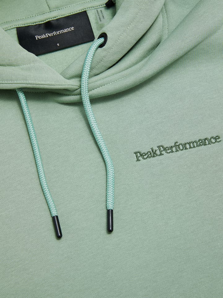 Peak Performance Women's Original Small Logo Hood Green Valley Peak Performance
