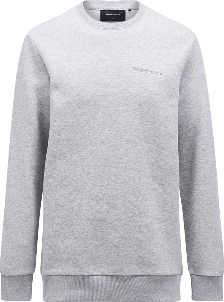 Peak Performance Men's Original Small Logo Crew Med Grey Melange Peak Performance