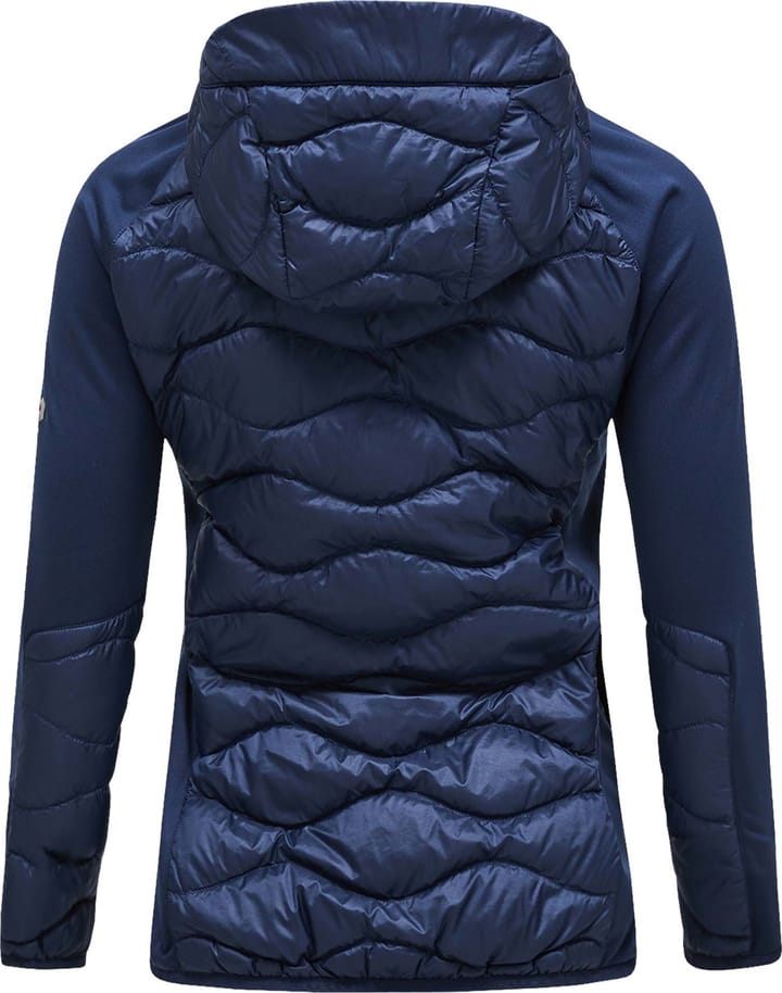 Peak Performance Women's Helium Down Hybrid Hood Blue Shadow Peak Performance