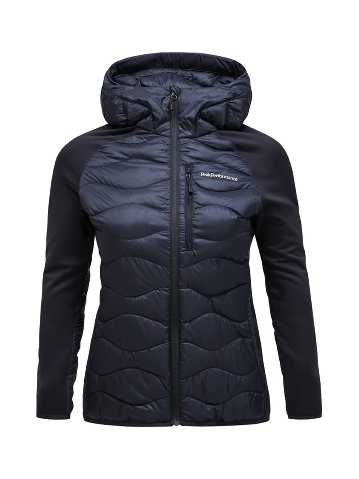 Peak Performance W Helium Down Hybrid Hood Black Peak Performance