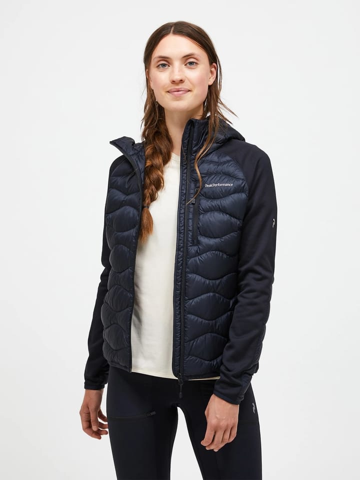 Peak Performance W Helium Down Hybrid Hood Black Peak Performance
