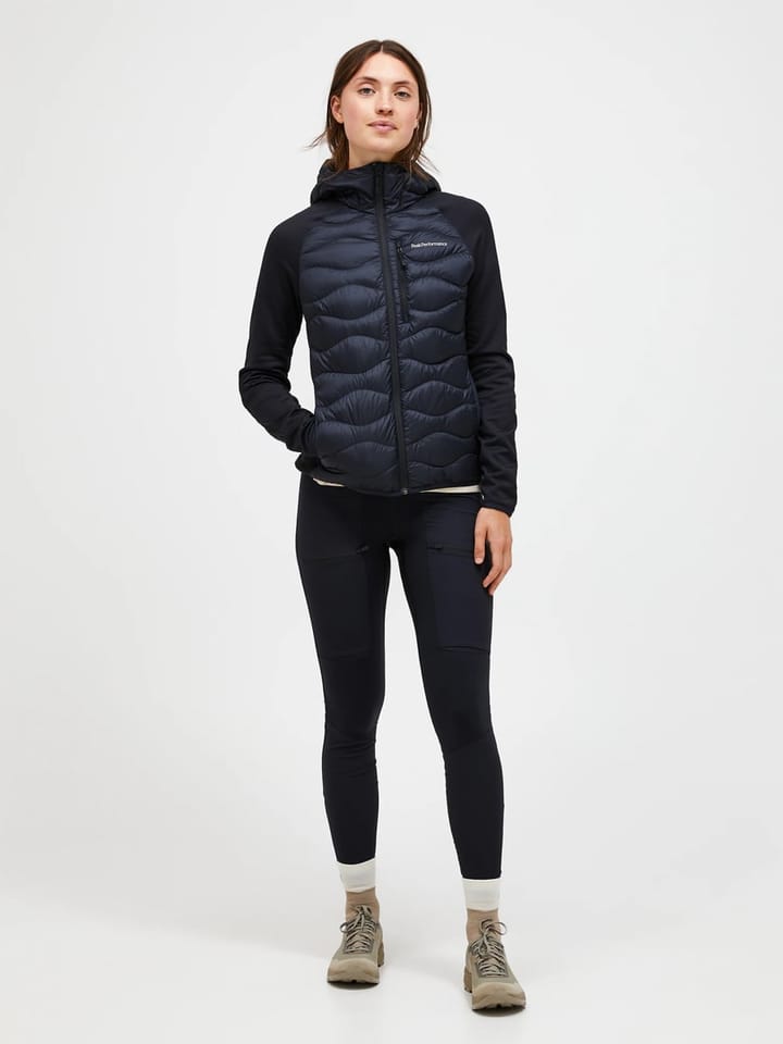 Peak Performance W Helium Down Hybrid Hood Black Peak Performance