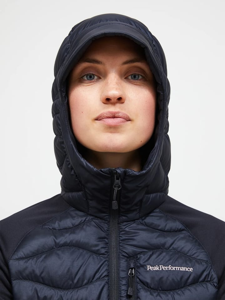 Peak Performance W Helium Down Hybrid Hood Black Peak Performance