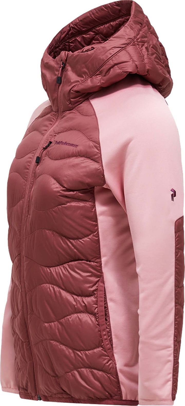 Peak Performance Women's Helium Down Hybrid Hood Wild Rouge Peak Performance