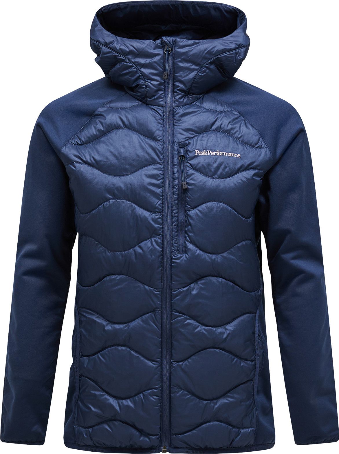 Peak Performance Men's Helium Down Hybrid Hood Blue Shadow