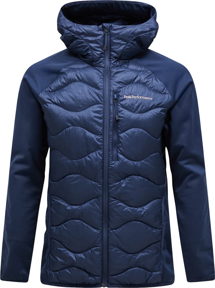 Peak Performance Men's Helium Down Hybrid Hood Blue Shadow Peak Performance