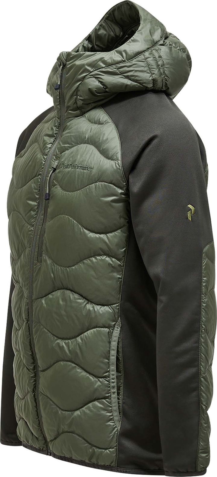 Peak Performance Men's Helium Down Hybrid Hood Pine Needle Peak Performance