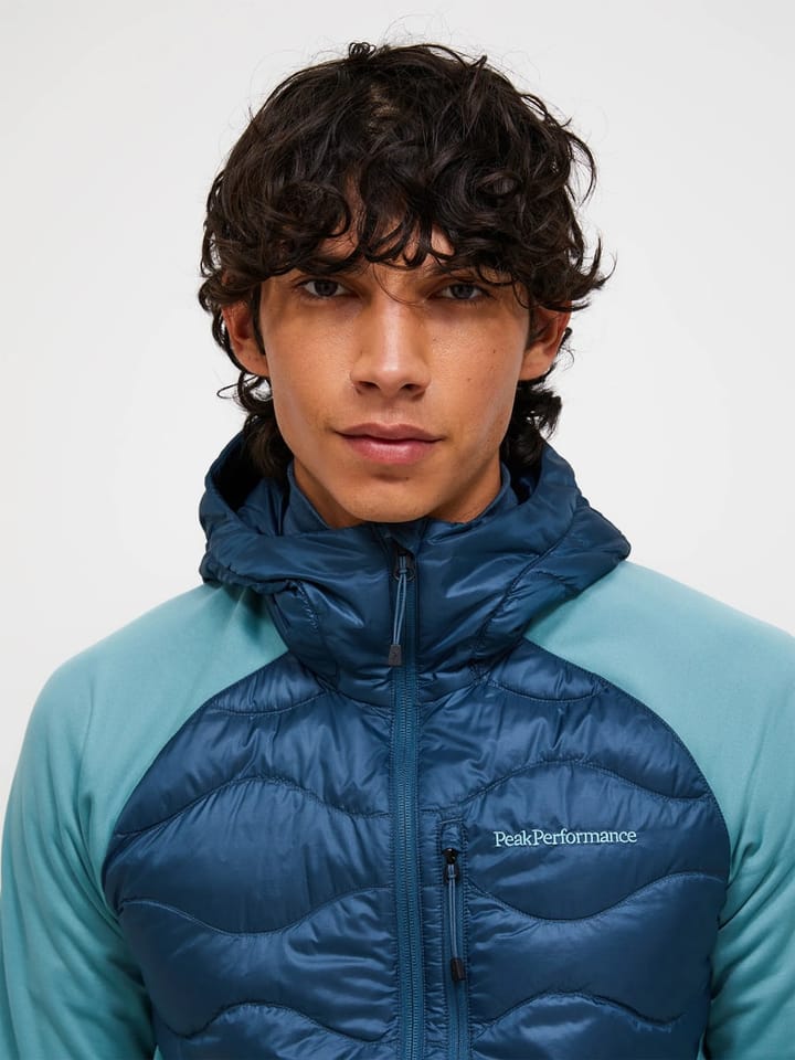 Peak Performance M Helium Down Hybrid Hood Mountain Lake/deluded Vision/ Peak Performance