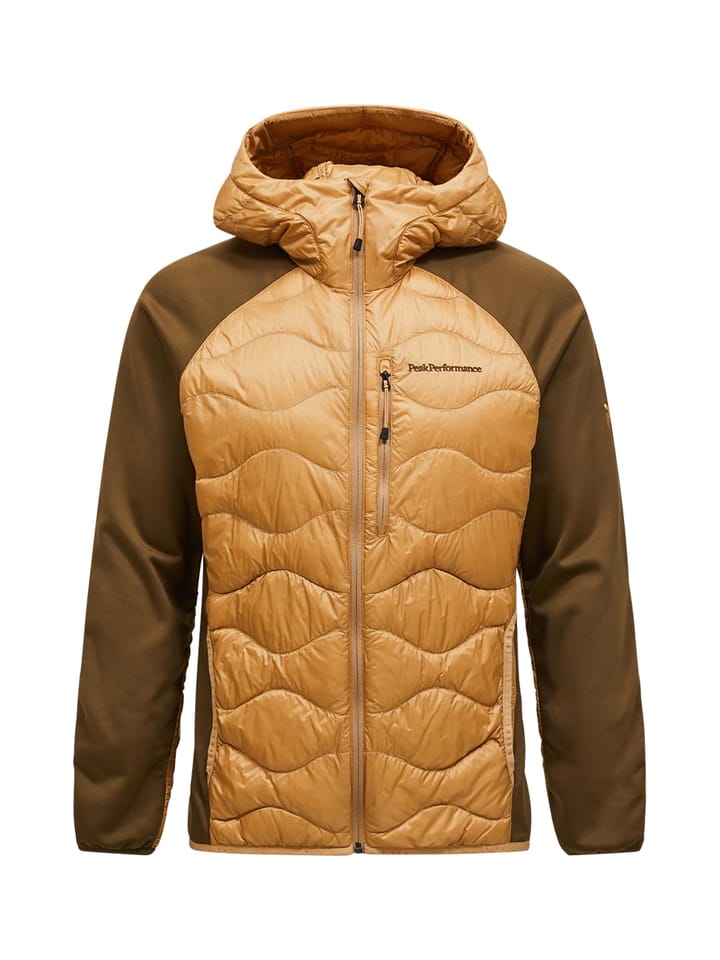 Peak Performance M Helium Down Hybrid Hood Sierra Sand/meadow Moss/ Peak Performance