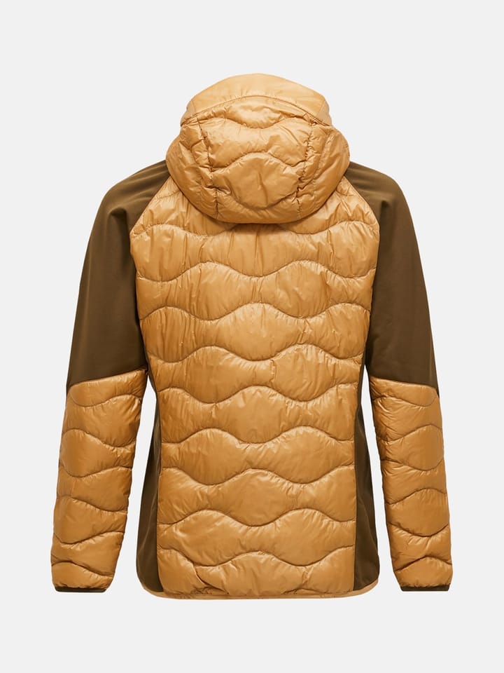 Peak Performance M Helium Down Hybrid Hood Sierra Sand/meadow Moss/ Peak Performance